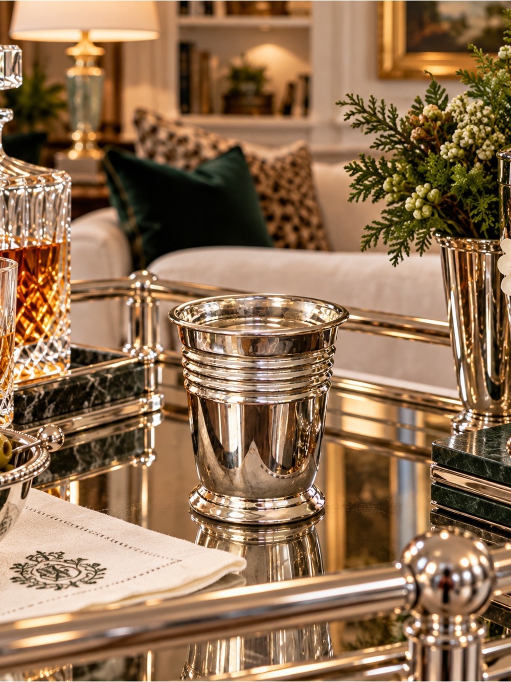 Vintage Silver-plated Hotel Cocktail Tumbler Mint Julep Cup